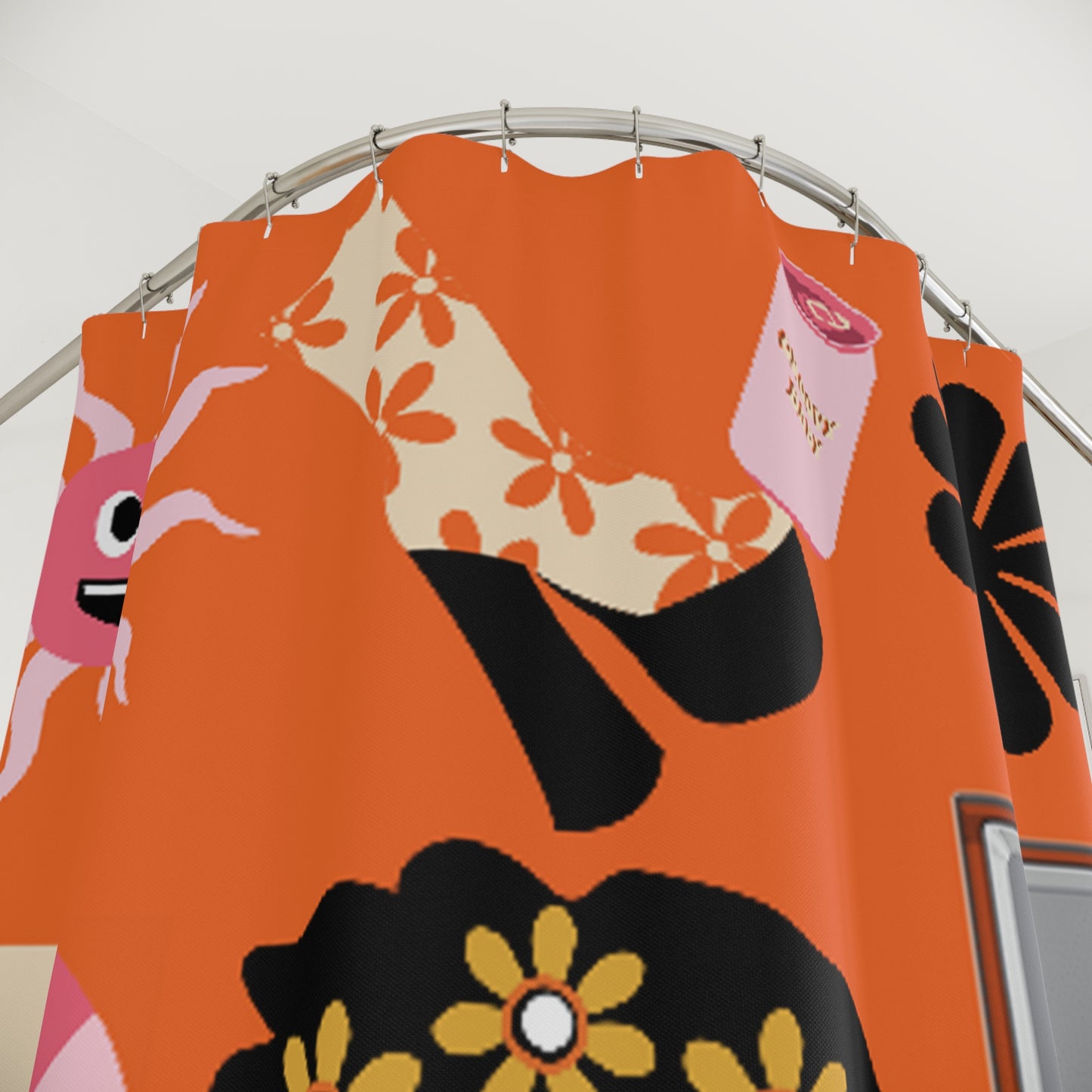 Orangeu Vibin Shower Curtain