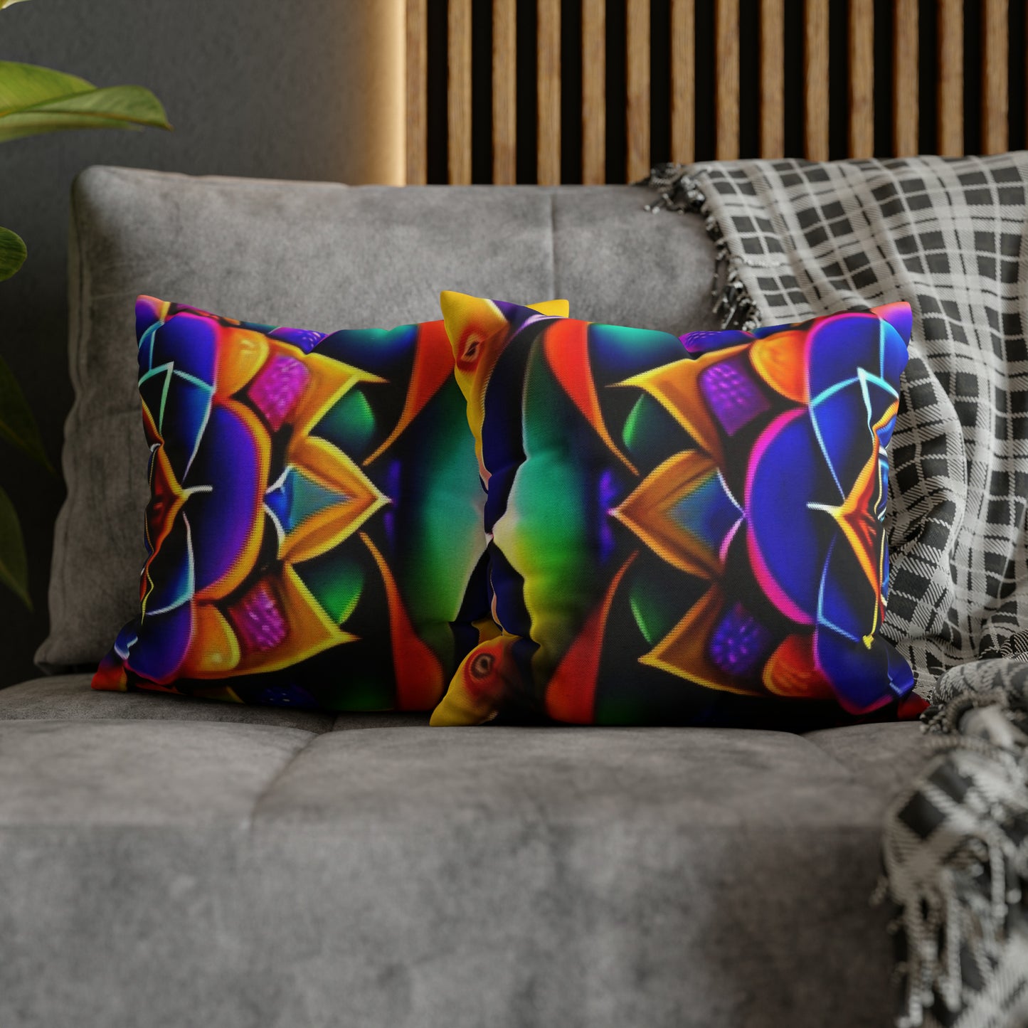Spun Polyester Square Pillow Case