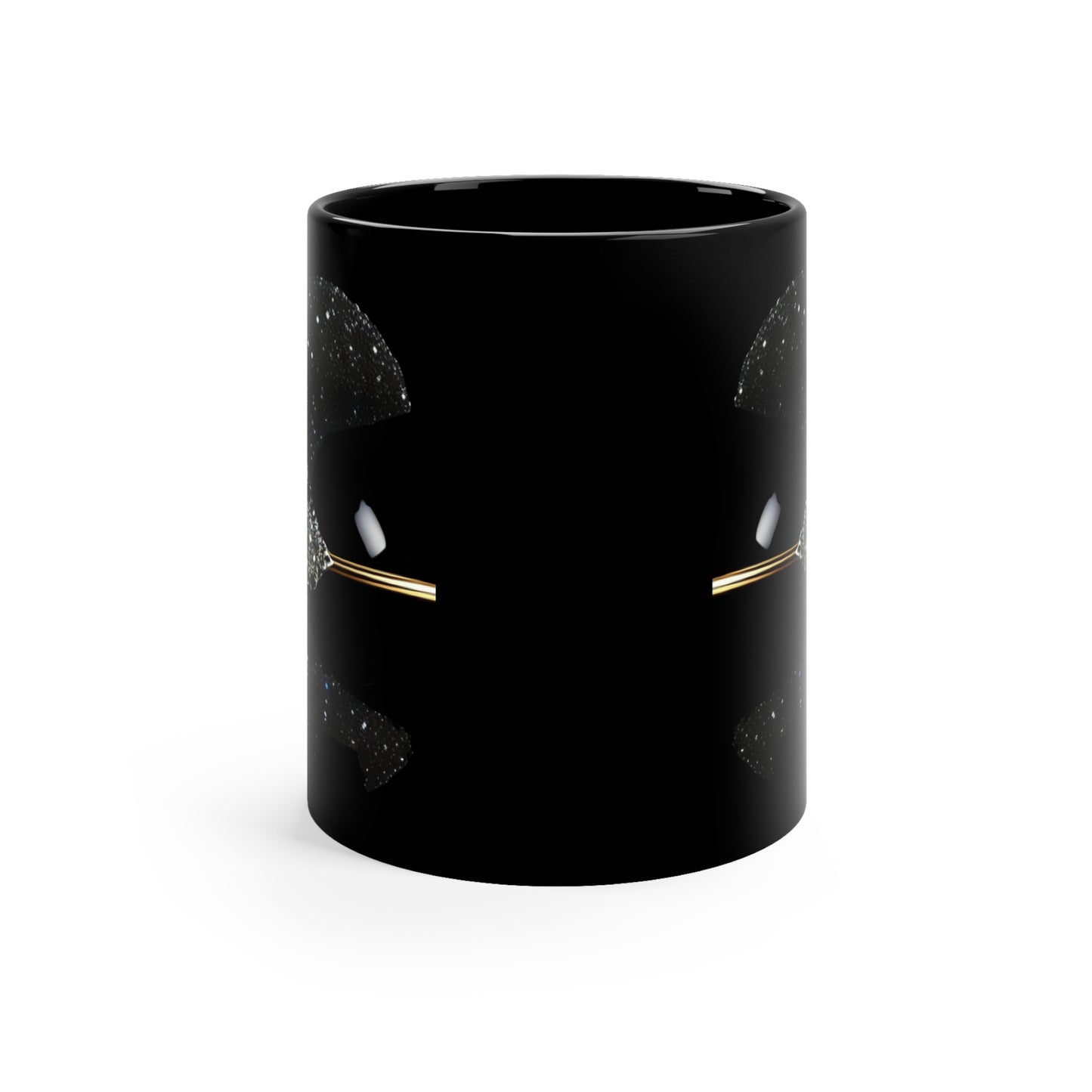 Black Balled 11oz Black Mug