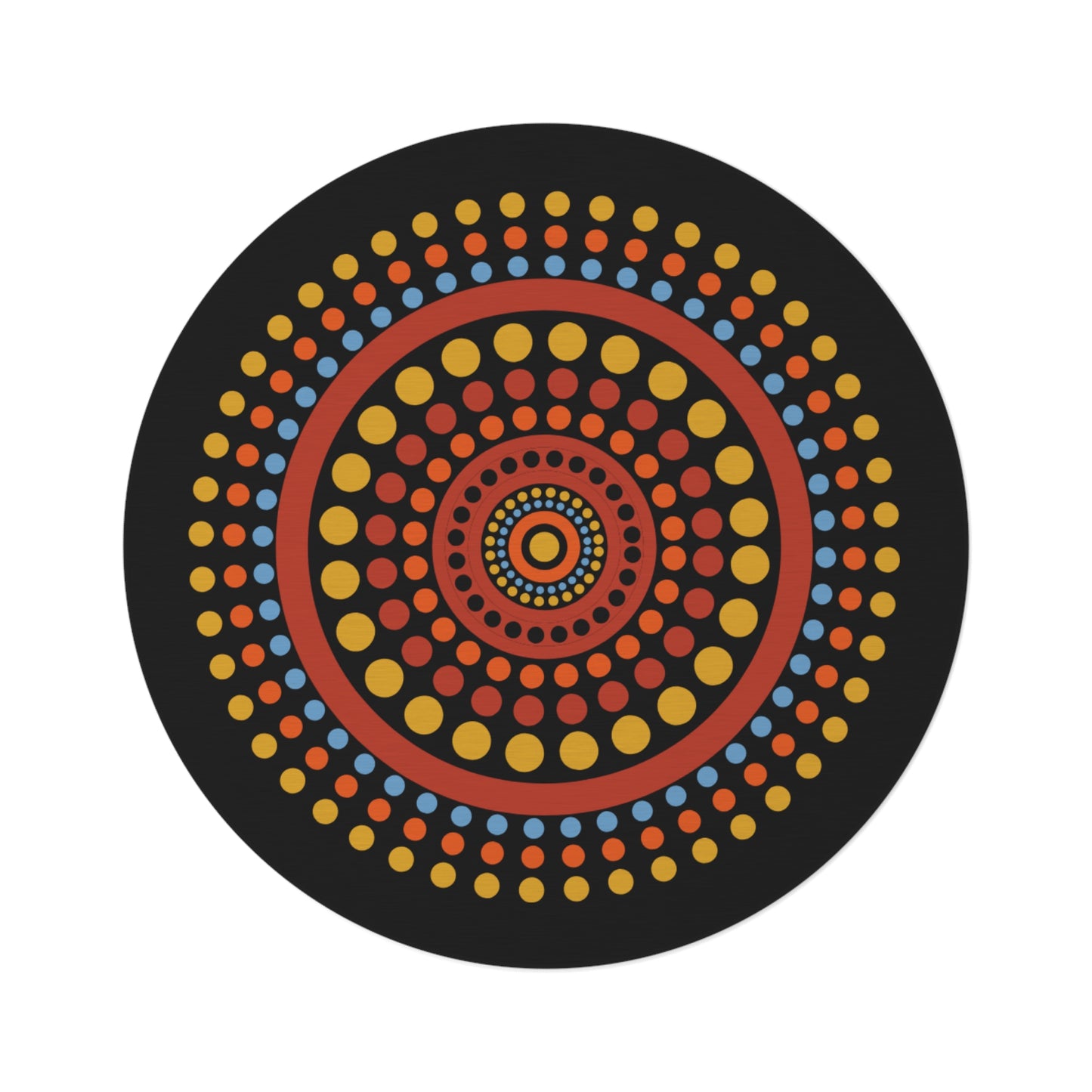 Beaded Illusions Round Rug