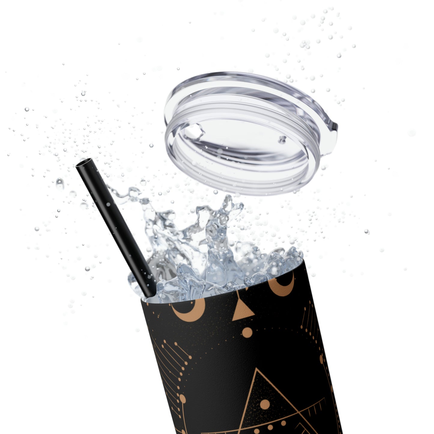 Cosmic Skinny Tumbler with Straw, 20oz