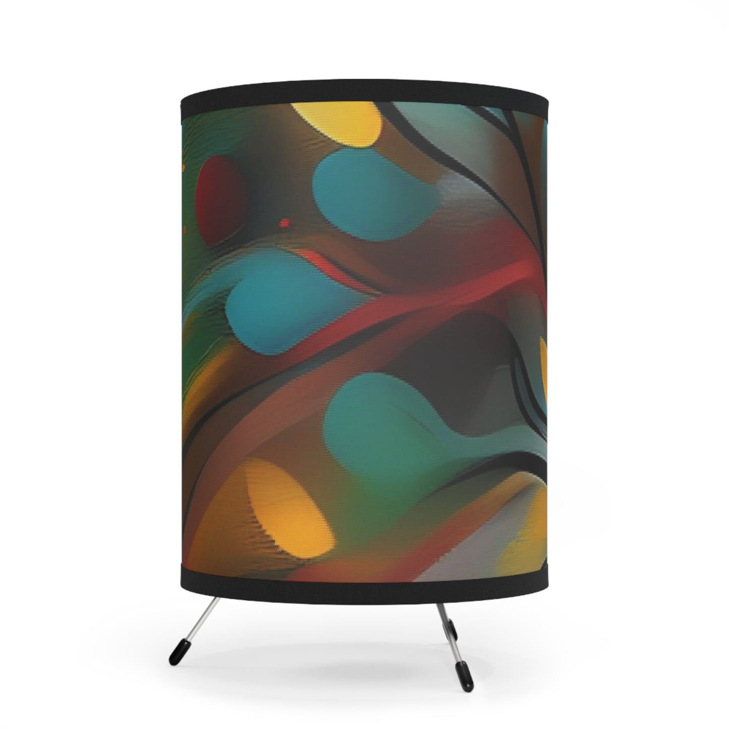 Tripod Lamp with High-Res Printed Shade, US\CA plug