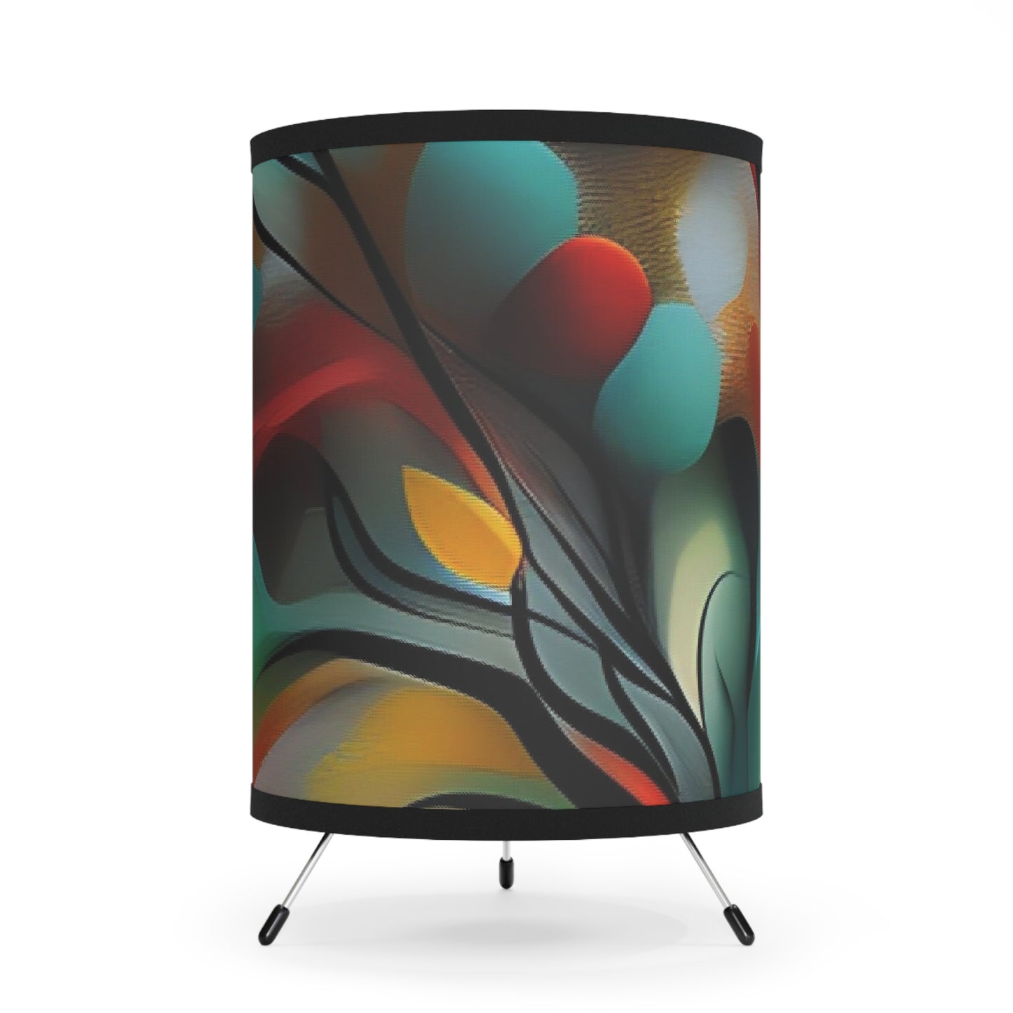 Tripod Lamp with High-Res Printed Shade, US\CA plug