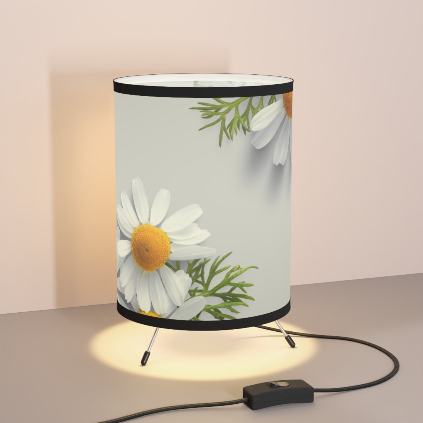 Tripod Lamp with High-Res Printed Shade, US\CA plug