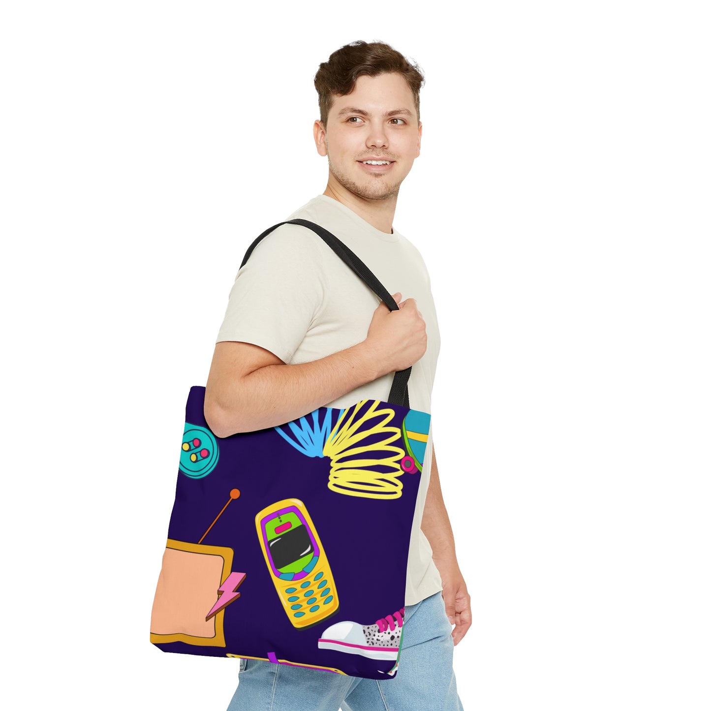 90s Kid Tote Bag (AOP)