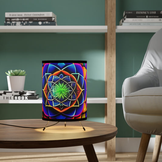 Tripod Lamp with High-Res Printed Shade, US\CA plug