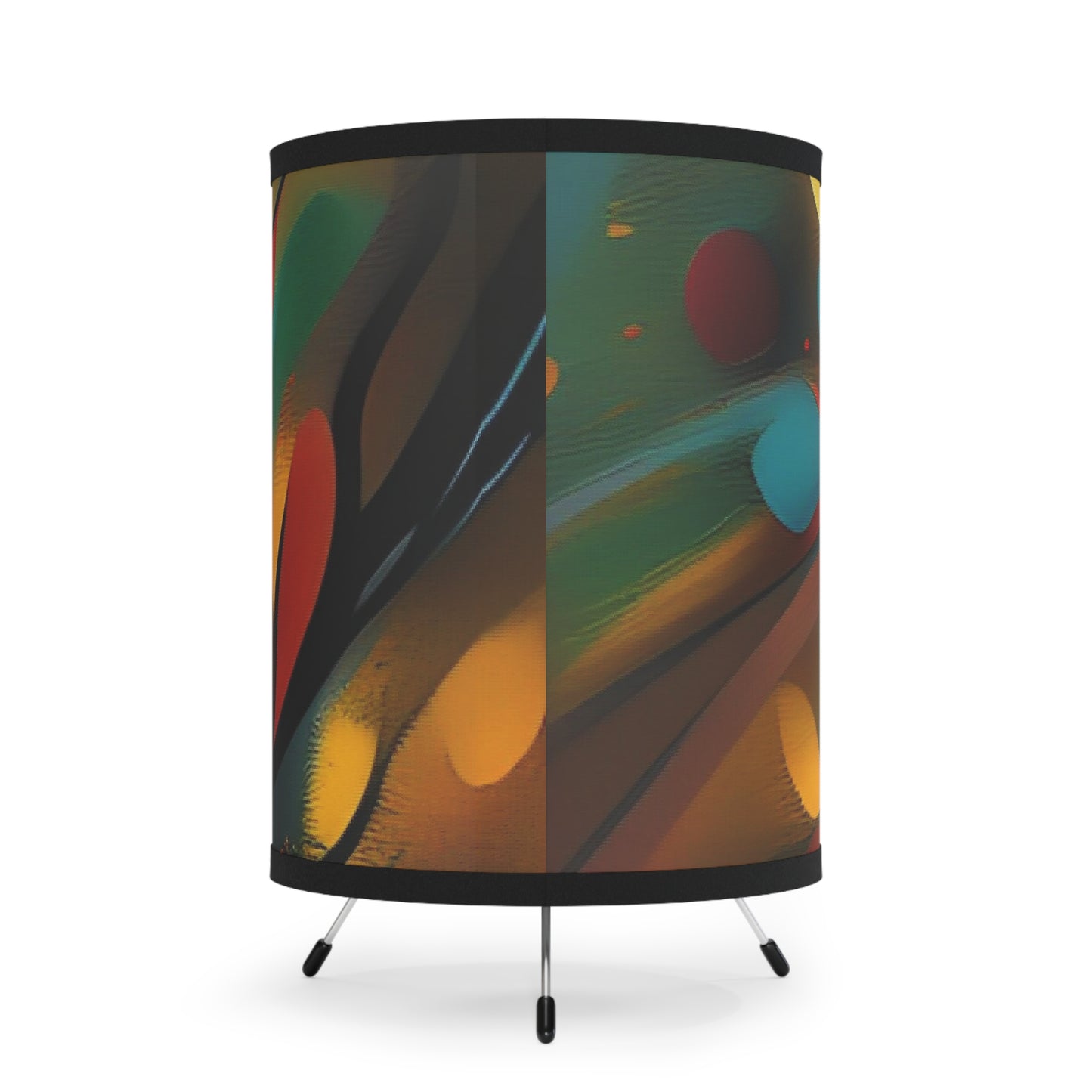 Tripod Lamp with High-Res Printed Shade, US\CA plug