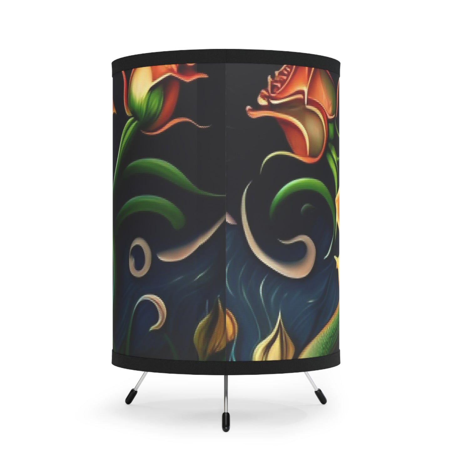 Tripod Lamp with High-Res Printed Shade, US\CA plug