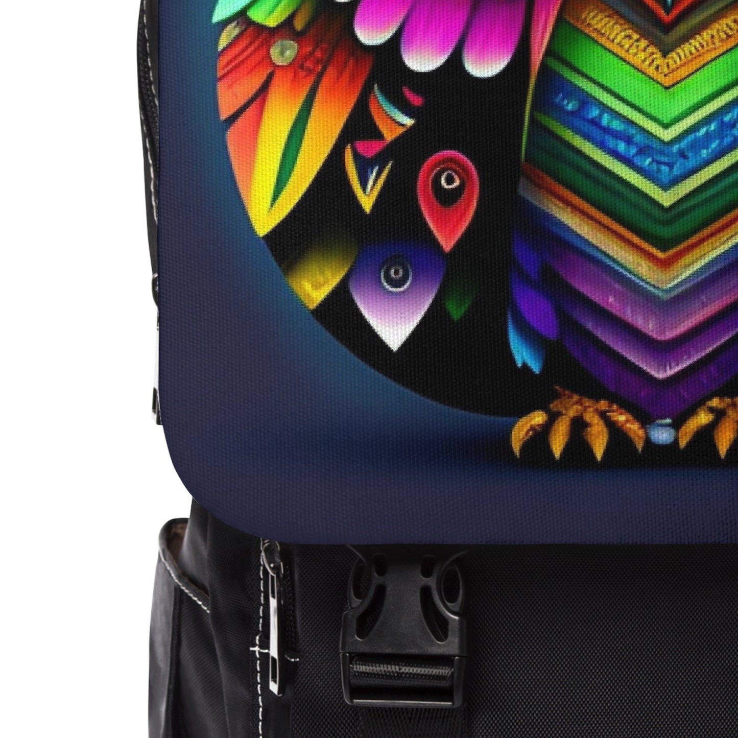 Whoo Unisex Casual Shoulder Backpack