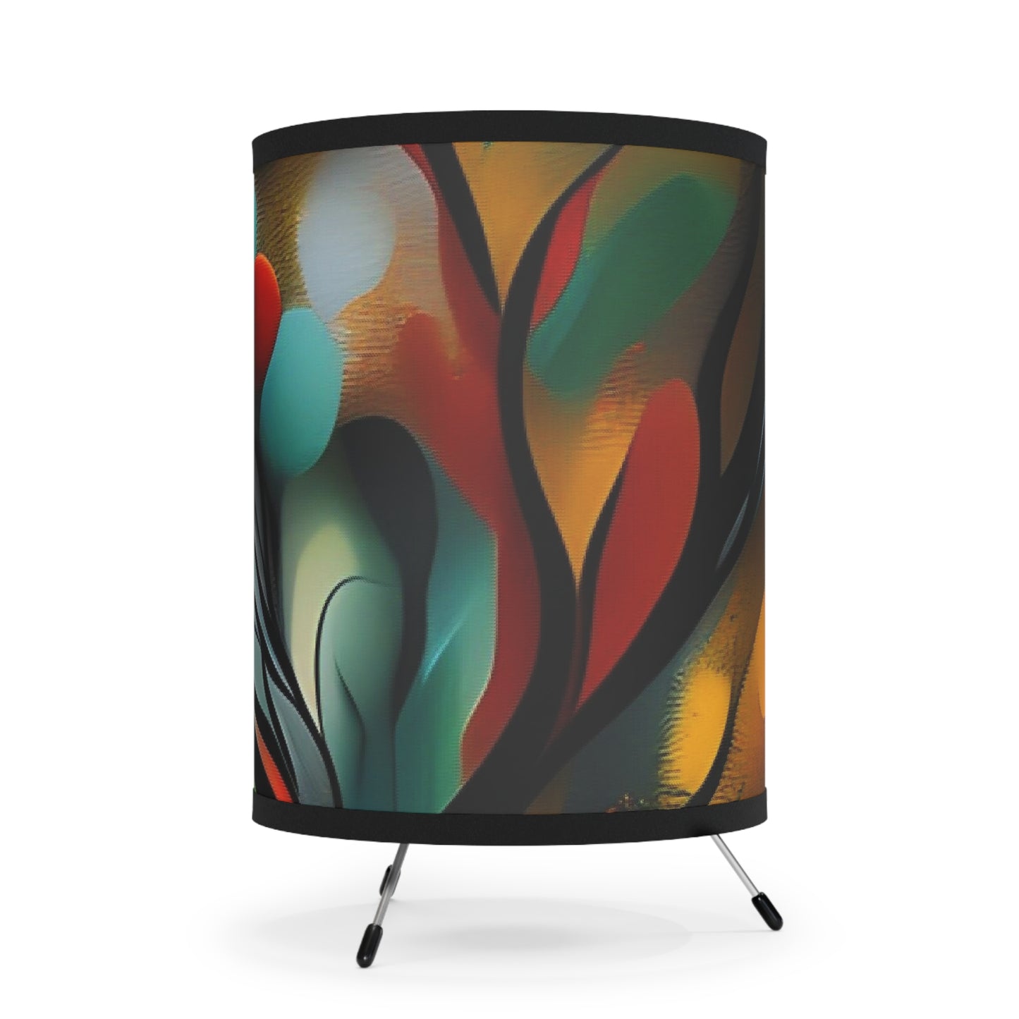 Tripod Lamp with High-Res Printed Shade, US\CA plug