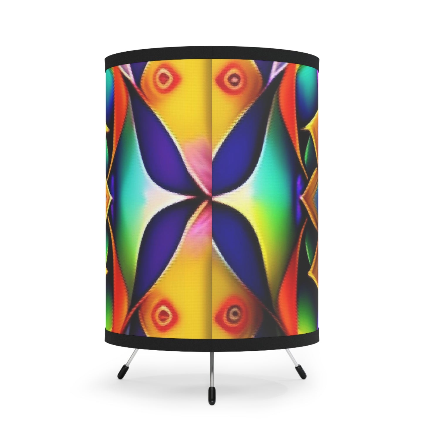 Tripod Lamp with High-Res Printed Shade, US\CA plug