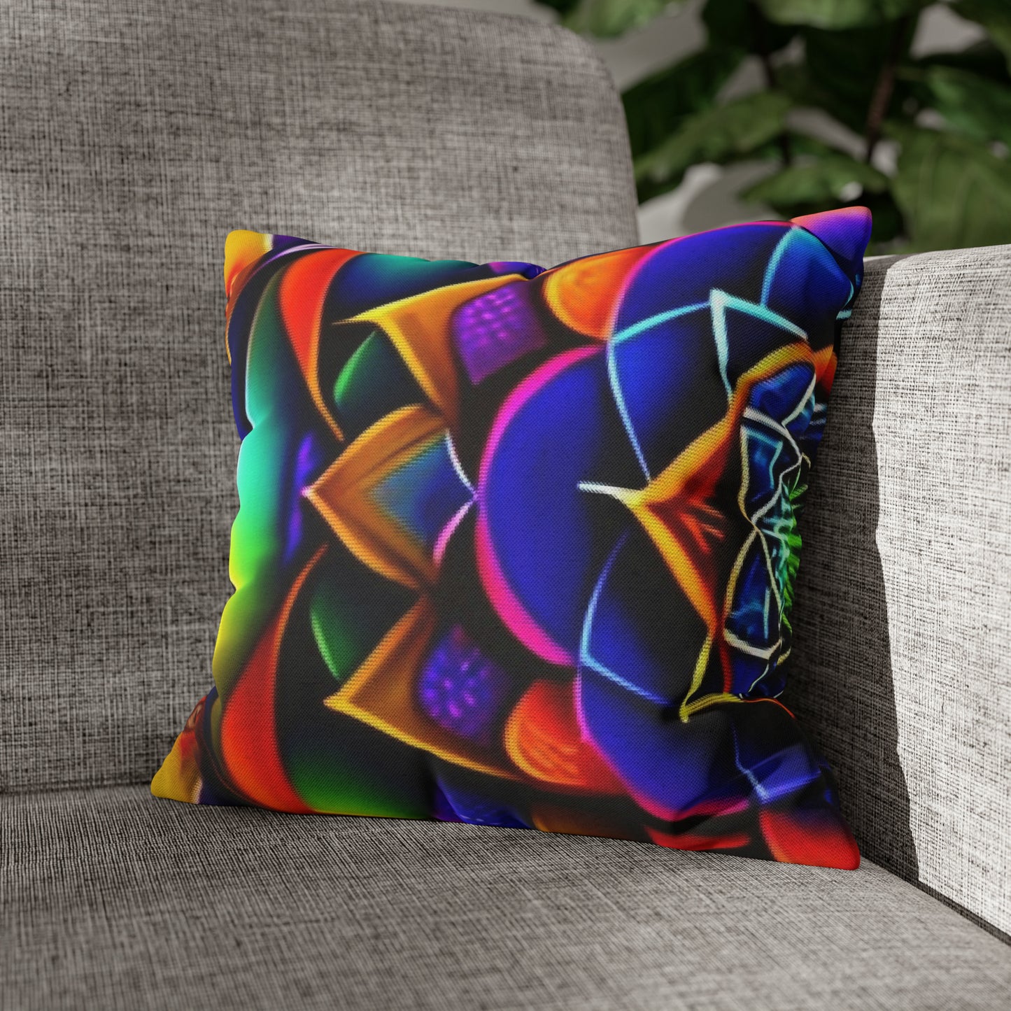 Spun Polyester Square Pillow Case
