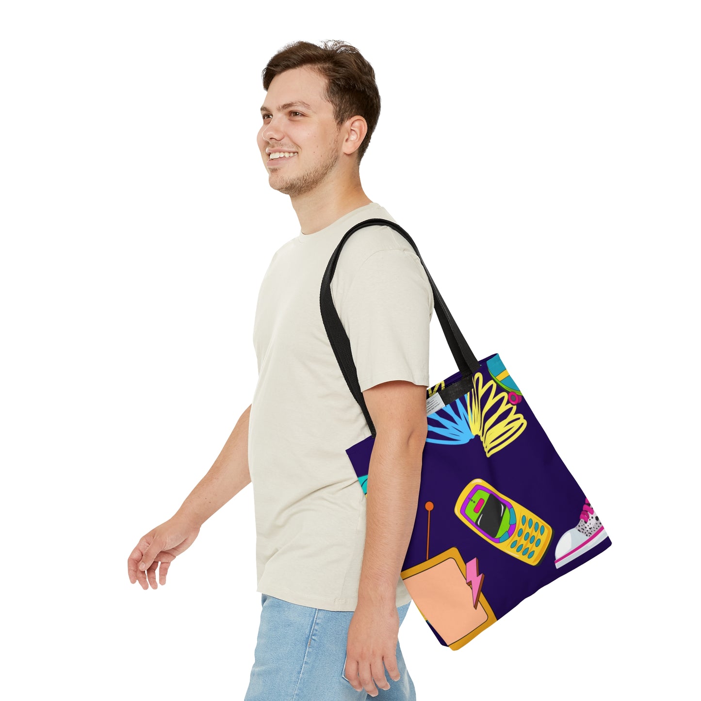 90s Kid Tote Bag (AOP)