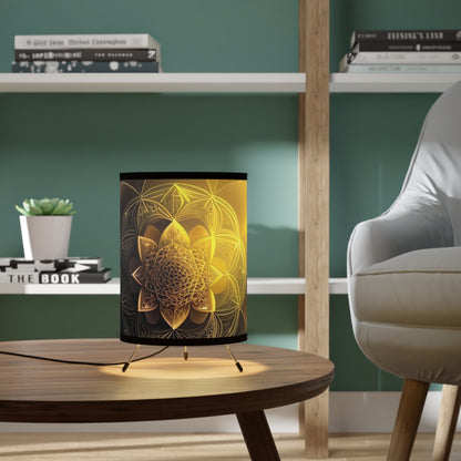 Tripod Lamp with High-Res Printed Shade, US\CA plug