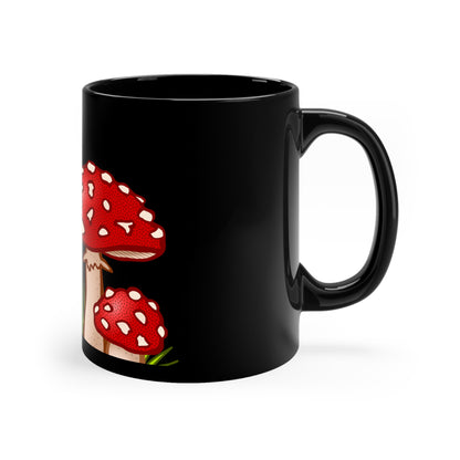 Shrooms 11oz Black Mug