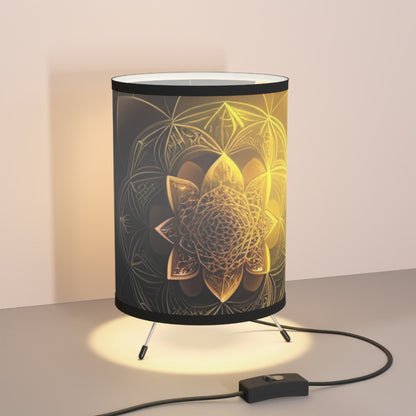 Tripod Lamp with High-Res Printed Shade, US\CA plug