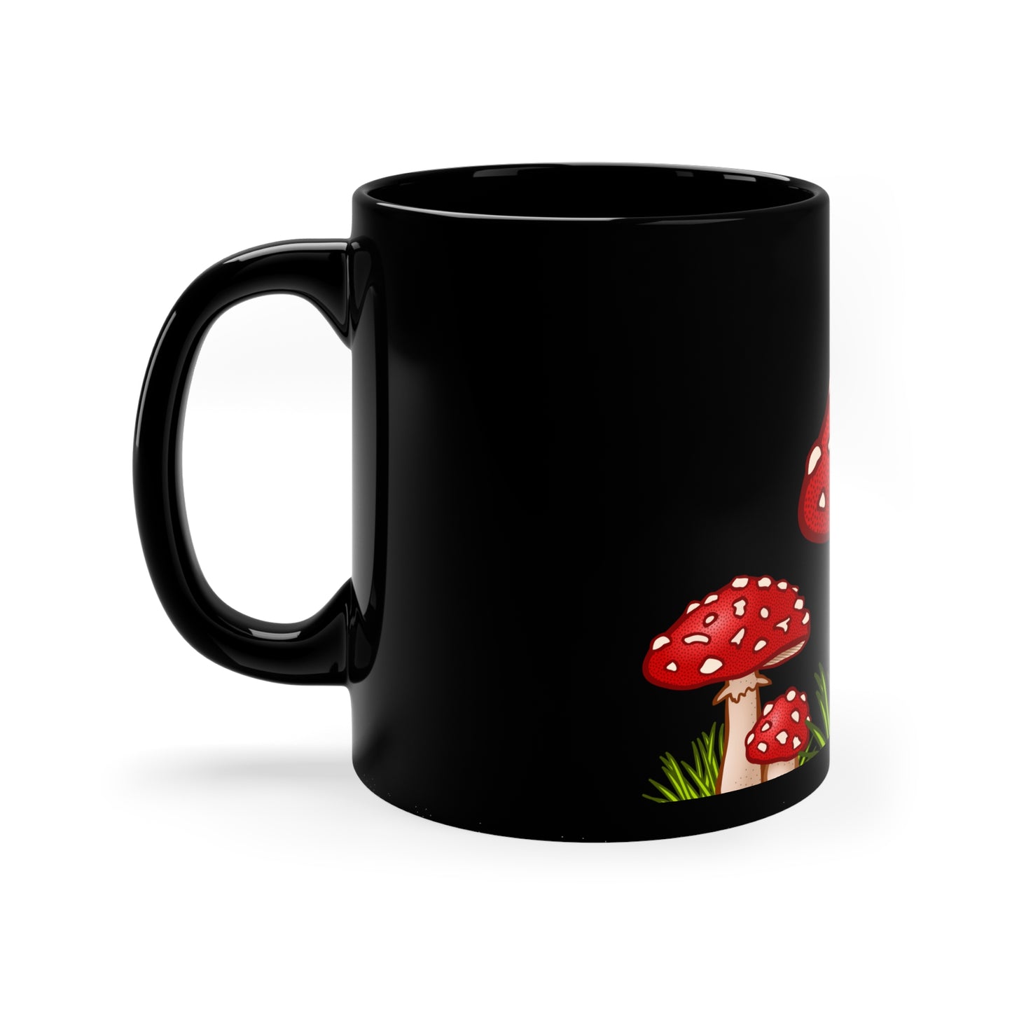 Shrooms 11oz Black Mug