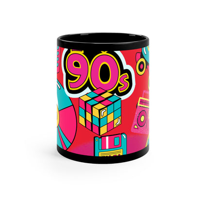 So 90s 11oz Black Mug