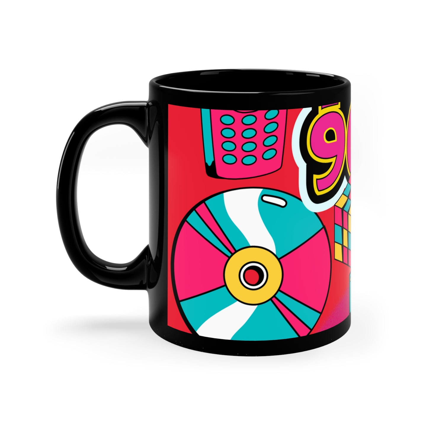 So 90s 11oz Black Mug